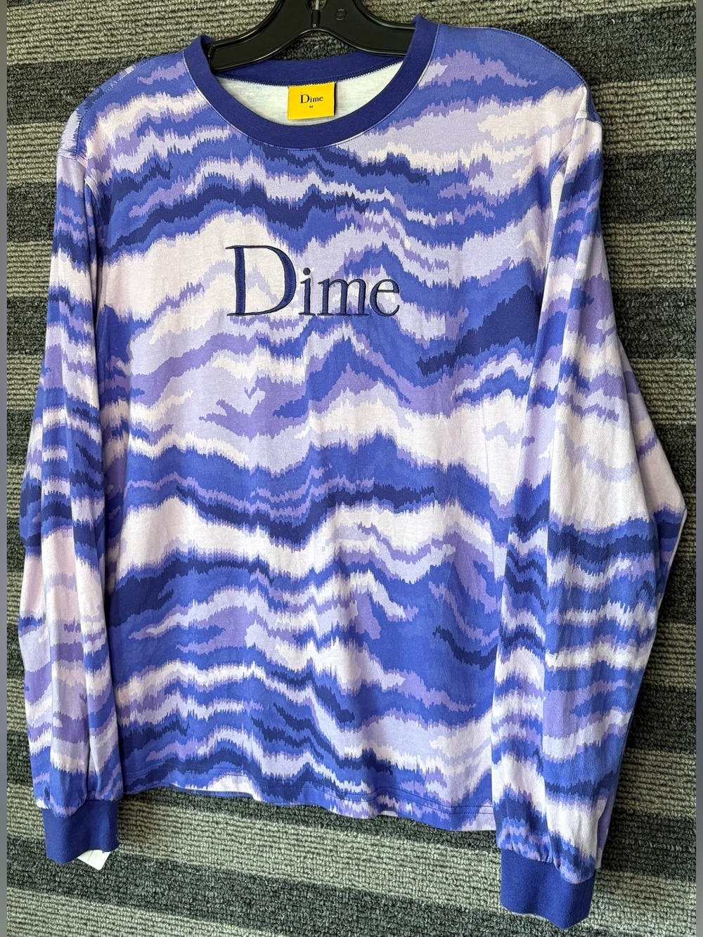Dime MTL Frequency Longsleeve Purple T-Shirt Men’s Medium EUC